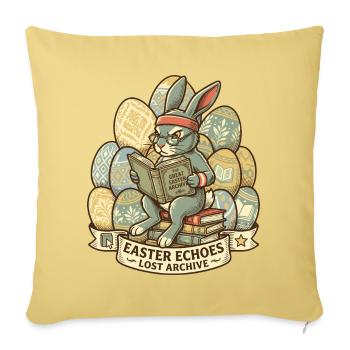 Easter Bunny Archivist - Sofa pillowcase 17,3'' x 17,3'' (45 x 45 cm) - washed yellow - Front