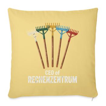 Rechenzentrum Gartenarbeit Landschftsgärtner - Sofakissenbezug 45 x 45 cm - Hellgelb - Vorne