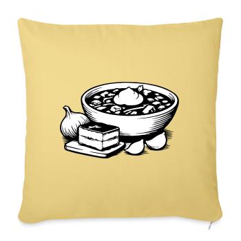Borsch - Sofa pillowcase 17,3'' x 17,3'' (45 x 45 cm) - washed yellow - Front