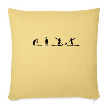 Stand Up Paddeln - Sofakissenbezug 45 x 45 cm - Hellgelb - Vorne