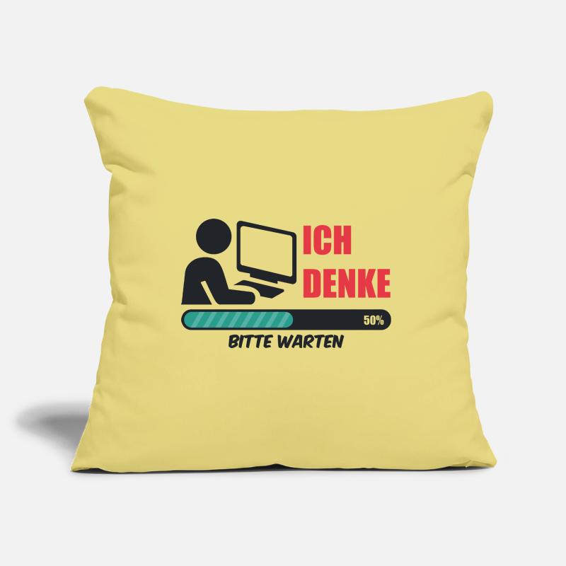 Informatiker ich denke Nerd coding Admin Geek IT Sofakissenbezug 45 x 45 cm