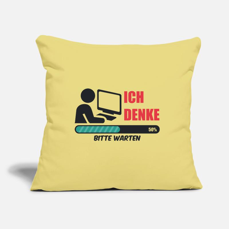 Informatiker ich denke Nerd coding Admin Geek IT Sofakissenbezug 45 x 45 cm