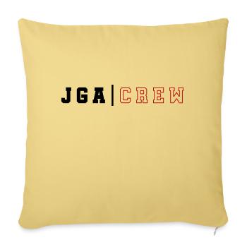 JGA Crew Junggesellenabschied - Sofakissenbezug 45 x 45 cm - Hellgelb - Vorne