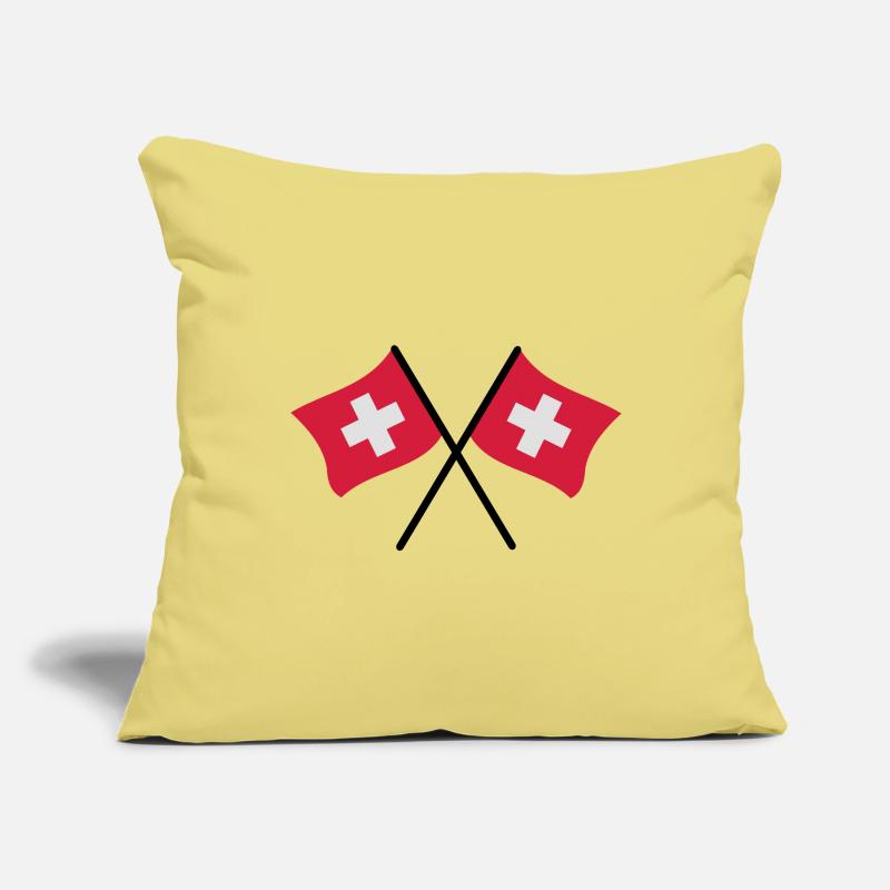 Drapeau suisse Housse de coussin décorative 45 x 45 cm