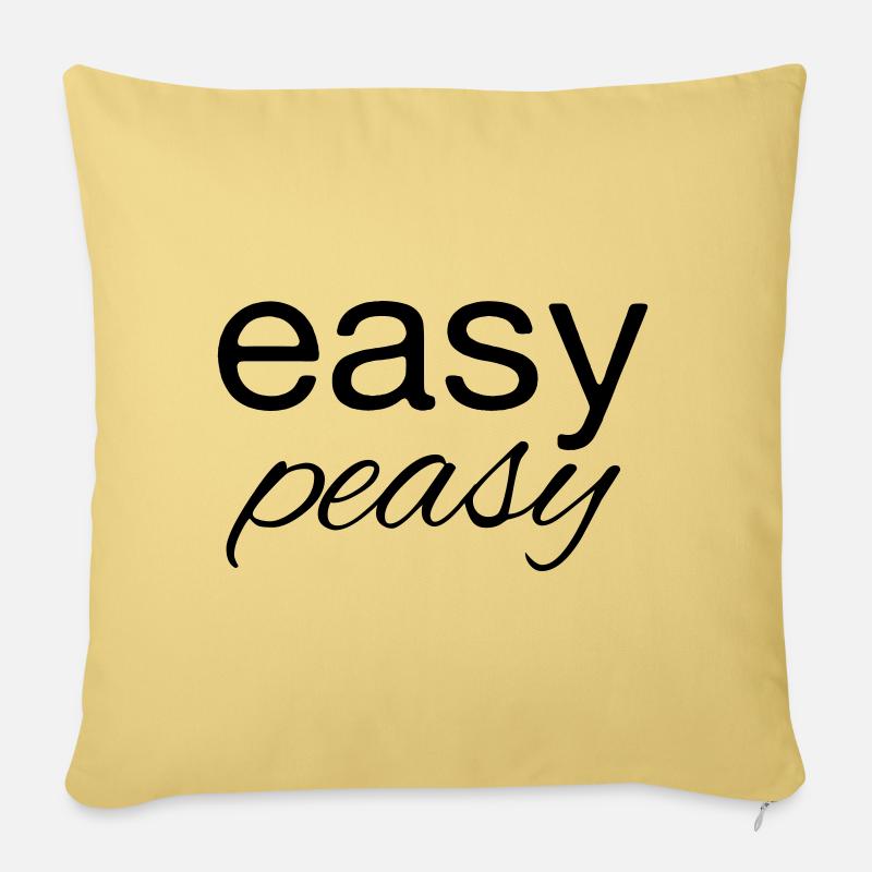 easy peasy - Sofakissenbezug 45 x 45 cm - Hellgelb