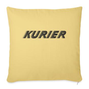 Kurier - Sofakissenbezug 45 x 45 cm - Hellgelb - Vorne