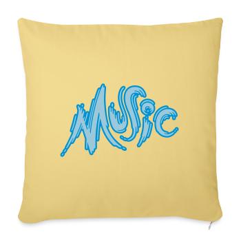 Music - Sofakissenbezug 45 x 45 cm - Hellgelb - Vorne