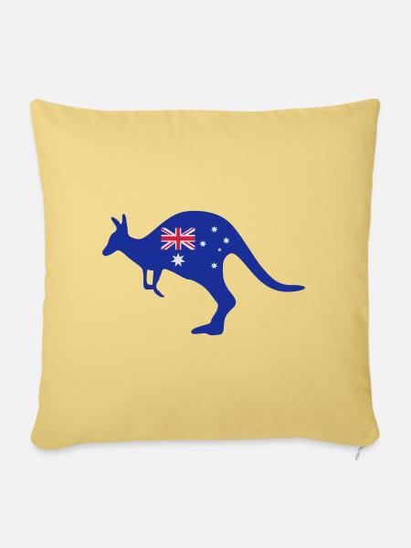 Australien - Sofakissenbezug 45 x 45 cm - Hellgelb