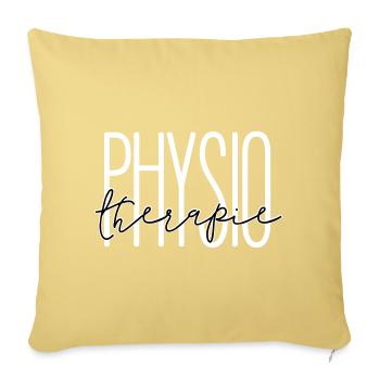 Design élégant pour le service de physiothérapie - Housse de coussin décorative 45 x 45 cm - jaune délavé - Devant