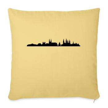 Skyline Bamberg - Sofakissenbezug 45 x 45 cm - Hellgelb - Vorne