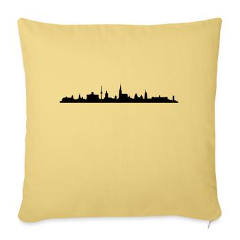 Skyline Münster - Sofakissenbezug 45 x 45 cm - Hellgelb - Vorne