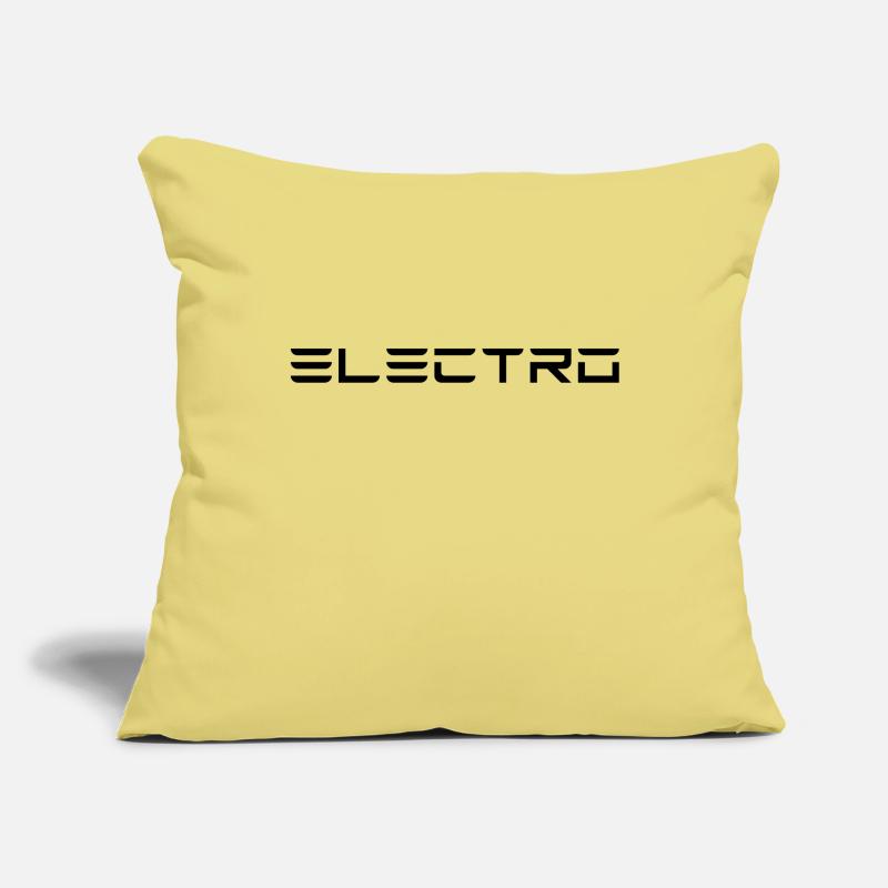 Electro - Black Housse de coussin décorative 45 x 45 cm