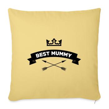 Beste Mama - Muttertag - Sofakissenbezug 45 x 45 cm - Hellgelb - Vorne