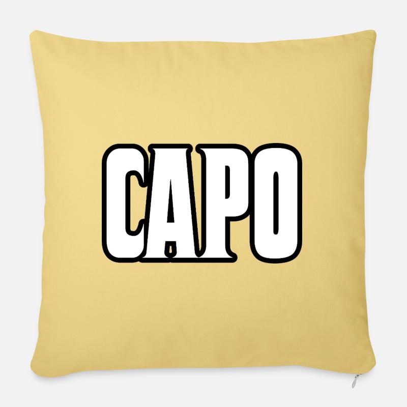 Capo - Sofakissenbezug 45 x 45 cm - Hellgelb