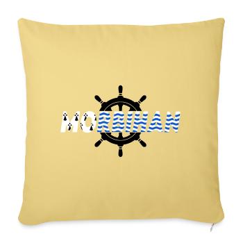 Morbihan  - Housse de coussin décorative 45 x 45 cm - jaune délavé - Devant