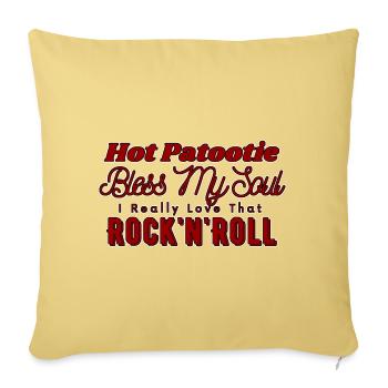 Hot Patootie Bless My Soul - Sofakissenbezug 45 x 45 cm - Hellgelb - Vorne