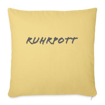 Ruhrpott - Sofakissenbezug 45 x 45 cm - Hellgelb - Vorne
