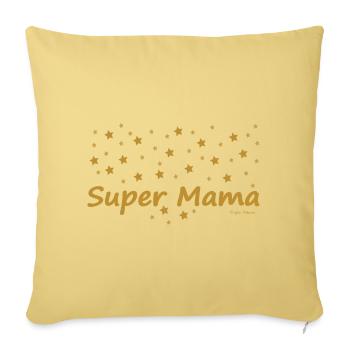 Super Mama - Sofakissenbezug 45 x 45 cm - Hellgelb - Vorne