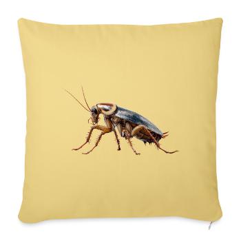 cockroach cockroach insects cockroach cockroaches - Sofa pillowcase 17,3'' x 17,3'' (45 x 45 cm) - washed yellow - Front