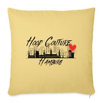 Hood Couture Hamburg 2 - Sofakissenbezug 45 x 45 cm - Hellgelb - Vorne
