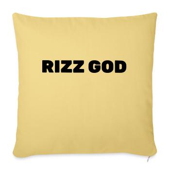 Rizz gut - Sofakissenbezug 45 x 45 cm - Hellgelb - Vorne