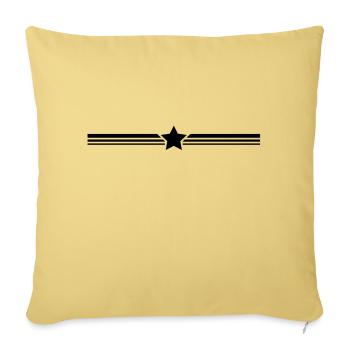 trennstrich_stern_t1 - Housse de coussin décorative 45 x 45 cm - jaune délavé - Devant