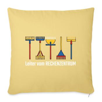 Rechenzentrum Gärtner Garten Gartenarbeit - Sofakissenbezug 45 x 45 cm - Hellgelb - Vorne