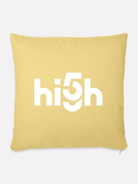 High Five - High 5 - Sofakissenbezug 45 x 45 cm - Hellgelb