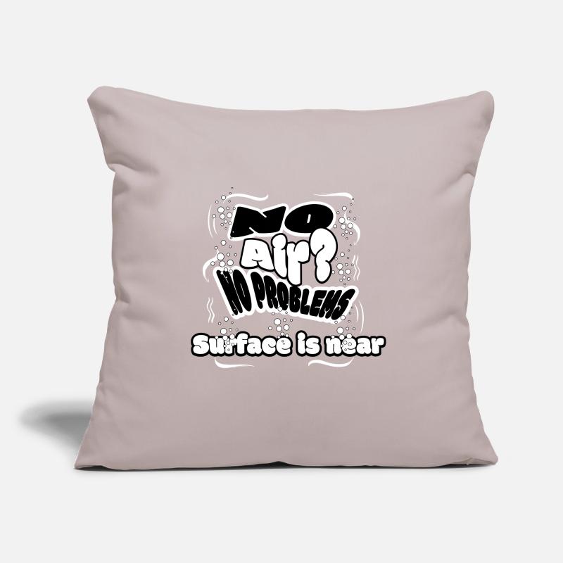 Pas d'air ? Pas de problème ! Surface à proximité Housse de coussin décorative 45 x 45 cm