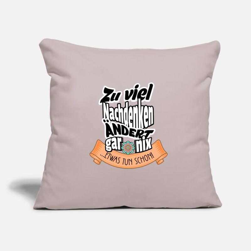 Overthinking Humor – Too Much Thinking Doesn't Help Sofa pillowcase 17,3'' x 17,3'' (45 x 45 cm)
