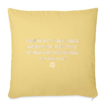 Clou - Housse de coussin décorative 45 x 45 cm - jaune délavé - Devant