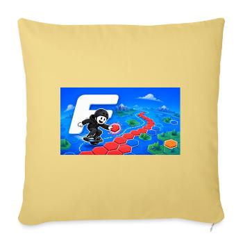 Floateers 2 - Housse de coussin décorative 45 x 45 cm - jaune délavé - Devant