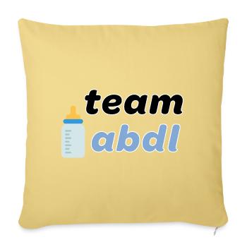 Team ABDL - Sofakissenbezug 45 x 45 cm - Hellgelb - Vorne