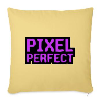 Pixel Perfect Lettering Gamer - Sofa pillowcase 17,3'' x 17,3'' (45 x 45 cm) - washed yellow - Front
