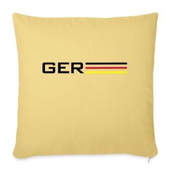 Deutschland GER Symbol - Sofakissenbezug 45 x 45 cm - Hellgelb - Vorne