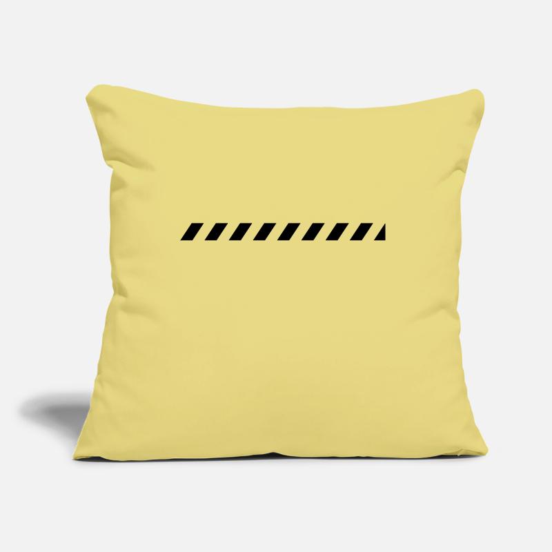 Strip caution tape line Sofa pillowcase 17,3'' x 17,3'' (45 x 45 cm)