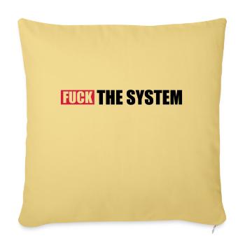 Le soulèvement baise le système - Housse de coussin décorative 45 x 45 cm - jaune délavé - Devant