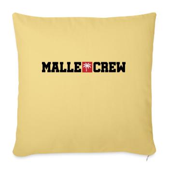 Malle Crew Mallorca - Sofa pillowcase 17,3'' x 17,3'' (45 x 45 cm) - washed yellow - Front
