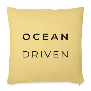 OCEAN DRIVER - Sofa pillowcase 17,3'' x 17,3'' (45 x 45 cm) - washed yellow - Front