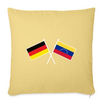 Germany and Venezuela Friendship Flags - Sofakissenbezug 45 x 45 cm - Hellgelb - Vorne