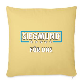 SIEGMUND - Sofakissenbezug 45 x 45 cm - Hellgelb - Vorne