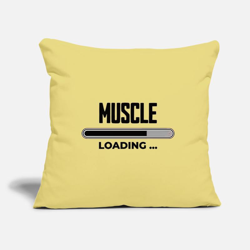 Muscle Loading Progress Sofa pillowcase 17,3'' x 17,3'' (45 x 45 cm)