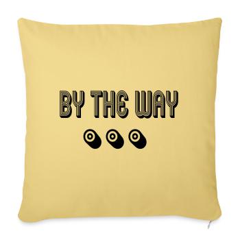 Au revoir - Housse de coussin décorative 45 x 45 cm - jaune délavé - Devant