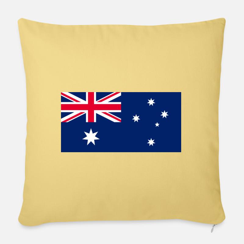 Australien - Sofakissenbezug 45 x 45 cm - Hellgelb