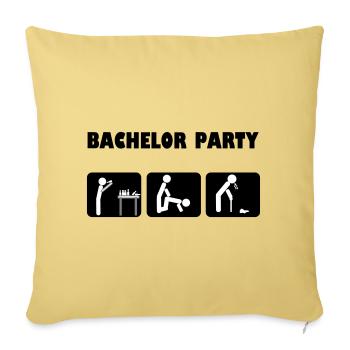 Célébration du baccalauréat - Housse de coussin décorative 45 x 45 cm - jaune délavé - Devant