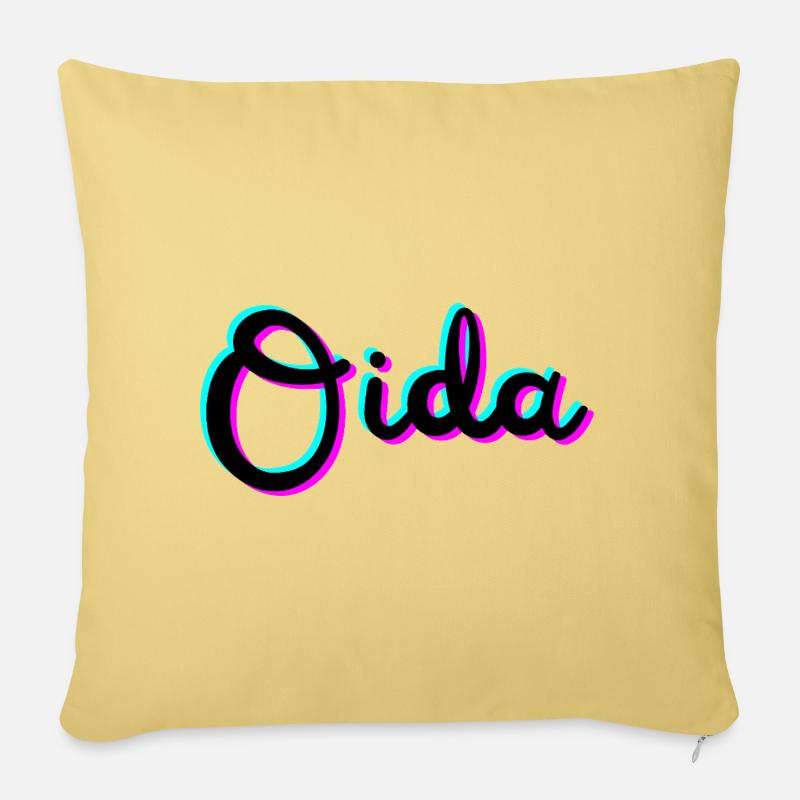 oida - Sofakissenbezug 45 x 45 cm - Hellgelb