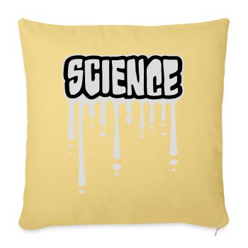 Science Science Statement Nerd Education Saying - Sofa pillowcase 17,3'' x 17,3'' (45 x 45 cm) - washed yellow - Front