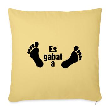Es gabat a Leich - Sofakissenbezug 45 x 45 cm - Hellgelb - Vorne