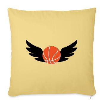 Basketball / Basketball / Basktet-Ball / Sports - Sofa pillowcase 17,3'' x 17,3'' (45 x 45 cm) - washed yellow - Front