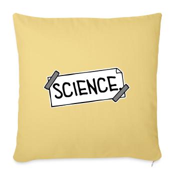 Déclaration scientifique : Déclaration sur l’éducation des nerds - Housse de coussin décorative 45 x 45 cm - jaune délavé - Devant